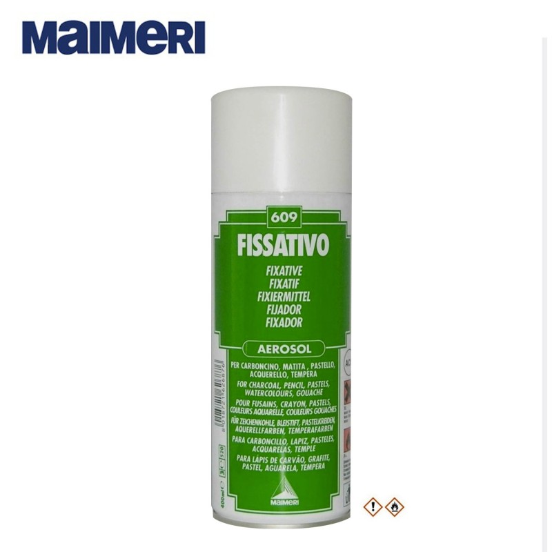 Fissativo 609 Aerosol Maimeri, bombola spray da 400 ml