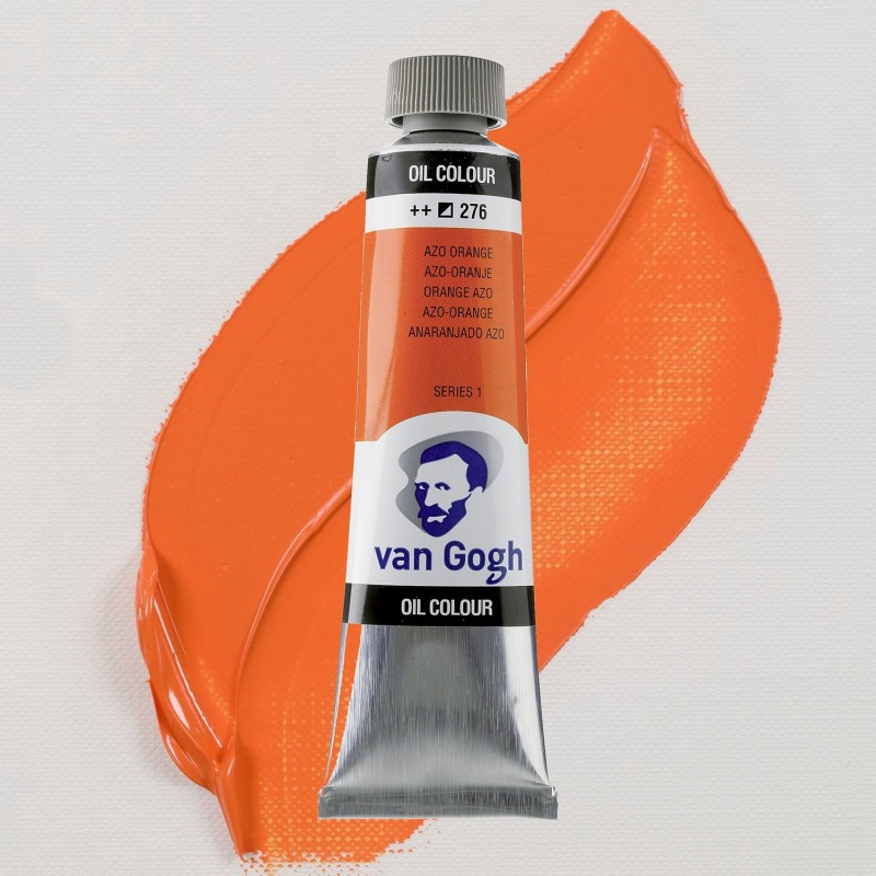 Colori ad Olio Van Gogh Talens - Arancio Azo (276) tubo da 40 ml