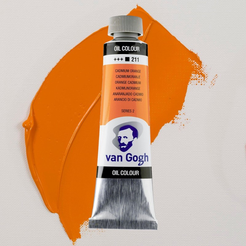 Colori ad Olio Van Gogh Talens - Arancio Cadmio (211) tubo da 40 ml