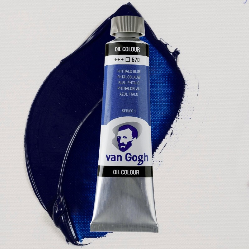 Colori ad Olio Van Gogh Talens - Blu Ftalo (570) tubo da 40 ml
