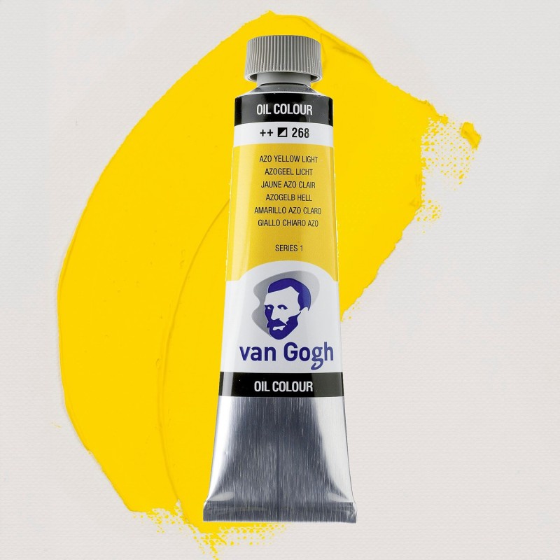 Colori ad Olio Van Gogh Talens - Giallo Azo Chiaro (268) tubo da 40 ml Colori ad Olio Van Gogh Talens - Giallo Azo Chiaro (268) tubo da 40 ml