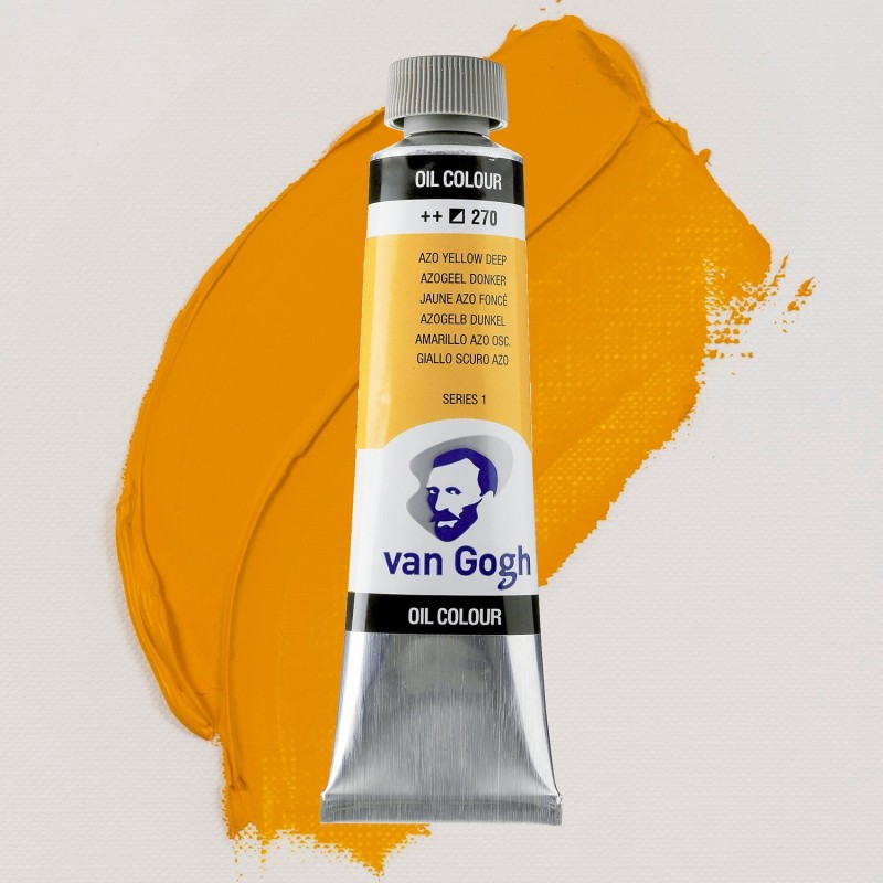 Colori ad Olio Van Gogh Talens - Giallo Azo Scuro (270) tubo da 40 ml Colori ad Olio Van Gogh Talens - Giallo Azo Scuro (270) tubo da 40 ml