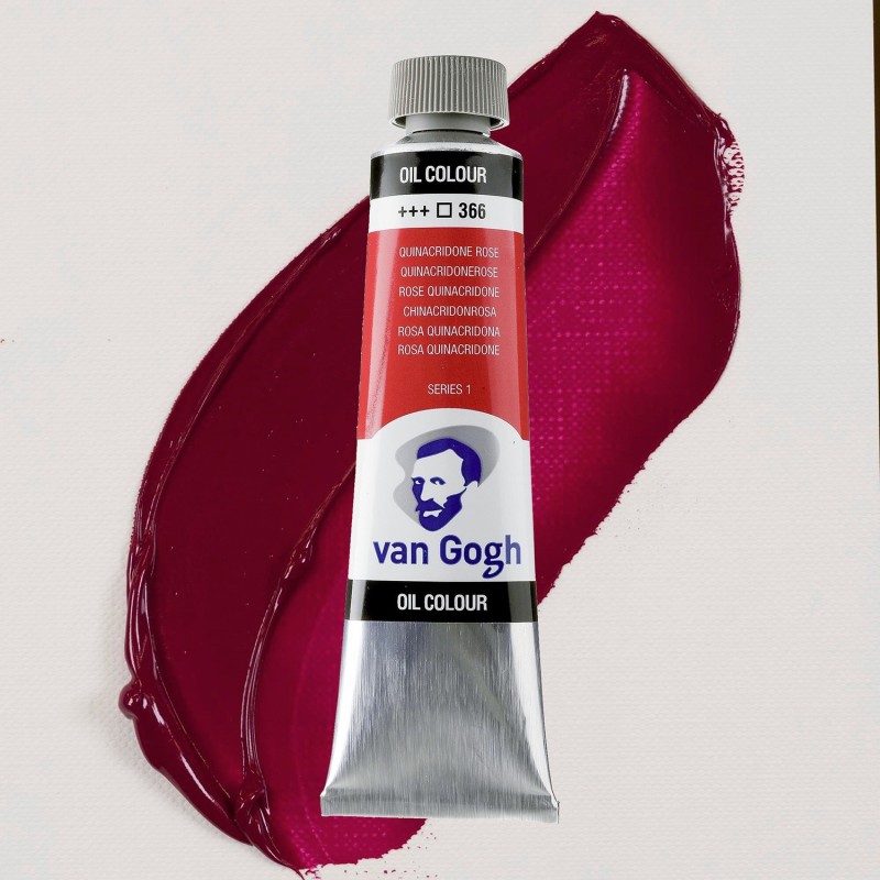 Colori ad Olio Van Gogh Talens - Rosa Quinacridone (366) tubo da 40 ml