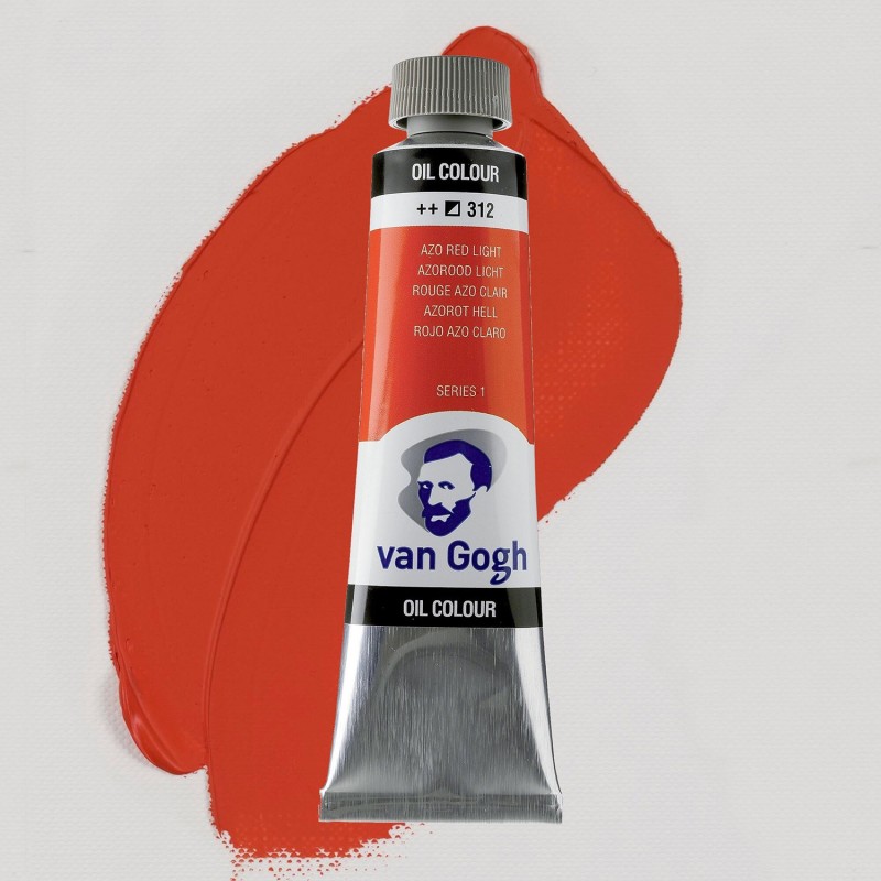 Colori ad Olio Van Gogh Talens - Rosso Azo Chiaro (312) tubo da 40 ml