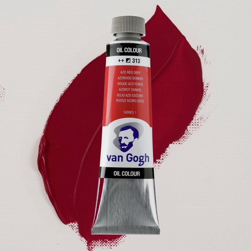 Colori ad Olio Van Gogh Talens - Rosso Azo Scuro (313) tubo da 40 ml Colori ad Olio Van Gogh Talens - Rosso Azo Scuro (313) tubo da 40 ml