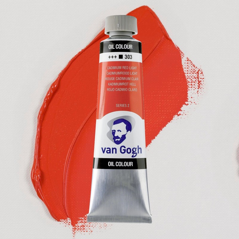 Colori ad Olio Van Gogh Talens - Rosso Cadmio Chiaro (303) tubo da 40 ml Colori ad Olio Van Gogh Talens - Rosso Cadmio Chiaro (303) tubo da 40 ml