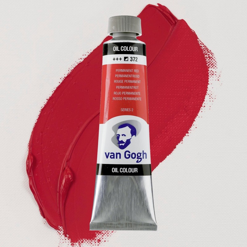 Colori ad Olio Van Gogh Talens - Rosso Permanente (372) tubo da 40 ml