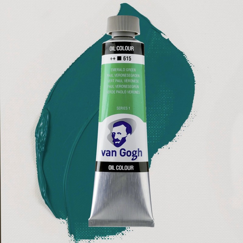 Colori ad Olio Van Gogh Talens - Verde Smeraldo (615) tubo da 40 ml Colori ad Olio Van Gogh Talens - Verde Smeraldo (615) tubo da 40 ml