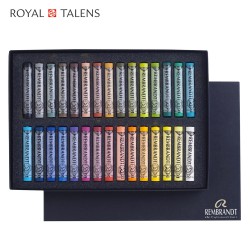 Cofanetto in Cartone Rembrandt, 30 pastelli teneri professionali