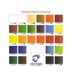 Cassetta in legno Colori a Olio Van Gogh Talens 24 tubi 20 ml e 2 da 60 ml, 2 medium, 1 vernice e accessori