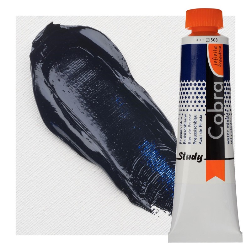 Olio ad Acqua Cobra Study Talens tubo da 40 ml. - Blu di Prussia (508) Olio ad Acqua Cobra Study Talens tubo da 40 ml. - Blu di Prussia (508)