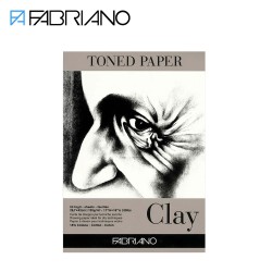 Fabriano Toned Paper - Blocchi di carta color Argilla per schizzo e disegno - 50 fogli, 120 gr.