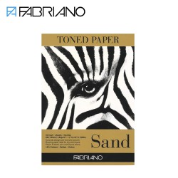 Fabriano Toned Paper - Blocchi di carta color Sabbia per schizzo e disegno - 50 fogli, 120 gr.
