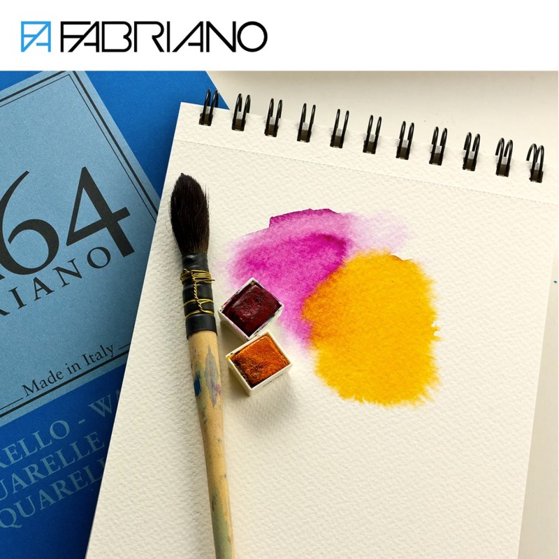 Blocco 1264 Watercolour A4 Gr.300/mq Fogli 30 Spiralato Lato Corto Grana Fine — immagine 3