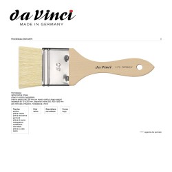 Pennellesse Da Vinci - Piatto in Setola bianca cinese - Serie 2470