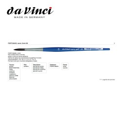 Pennelli Da Vinci - Forte Basic - Tondo in Pelo sintetico - Serie 393