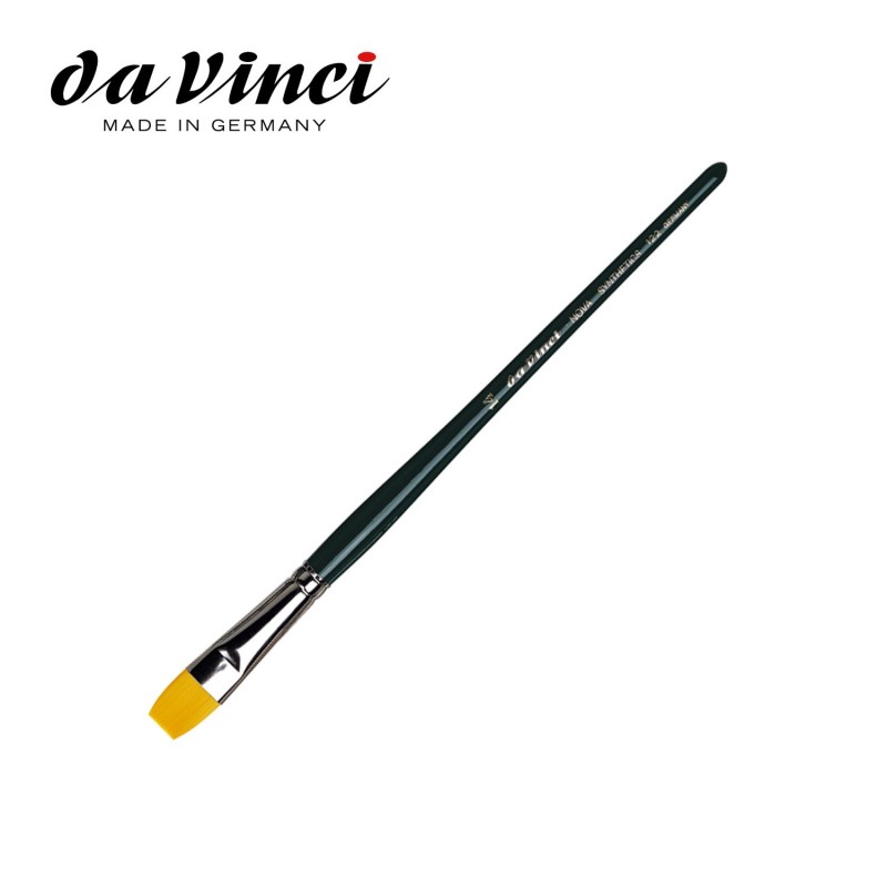Pennelli in pelo Sintetico piatto manico corto DaVinci serie 122 Pennelli in pelo Sintetico piatto manico corto DaVinci serie 122
