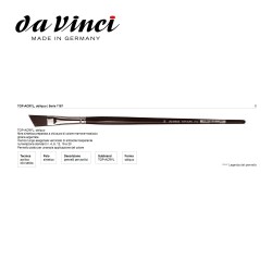 Pennelli Da Vinci - Obliquo in Pelo sintetico Top Acryl - Serie 7187