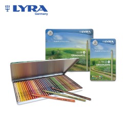 Lyra Graduate - Confezione di Matite Colorate in scatola di metallo