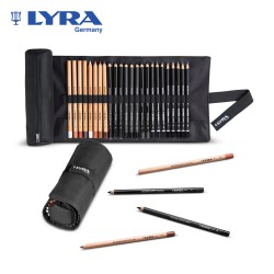 Lyra Rembrandt Sketching Roll - Astuccio con 24 matite per Schizzo e Disegno