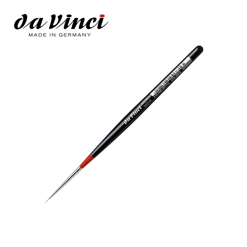 Da Vinci 5575 Set Pennelli Per Ritocchi Répique – Fibra Sintetica, Numeri 000, 0, 2, 4, Made In Germany