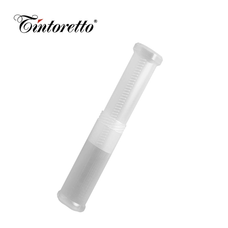 Tubo portapennelli telescopico in pp trasparente, diametro cm 3,5. Made in EU. Tubo portapennelli telescopico in pp trasparente, diametro cm 3,5. Made in EU.