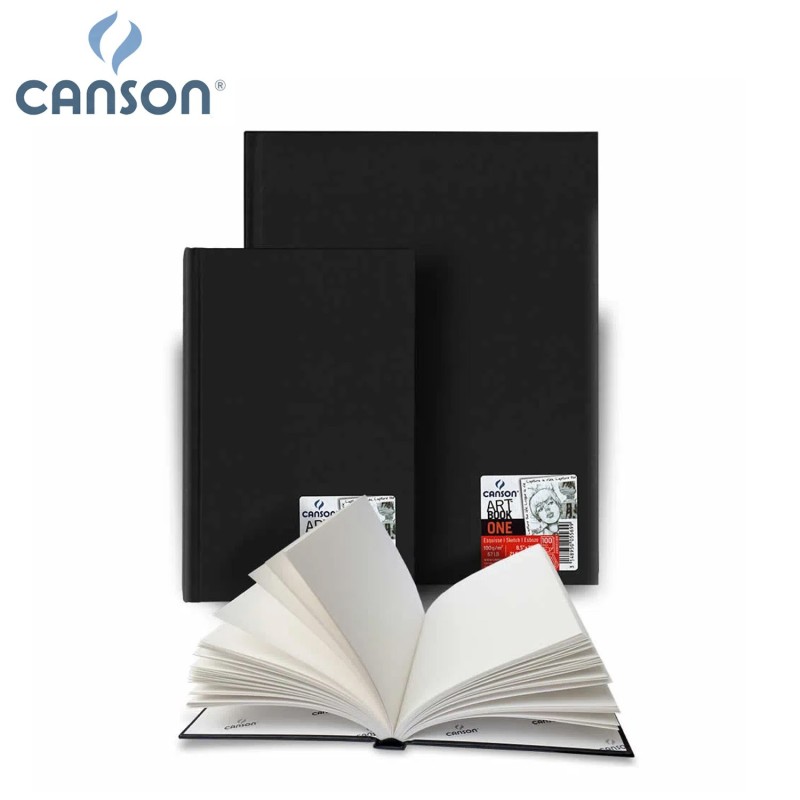 Canson Art Book One - Sketchbook rilegato 98 fogli a grana leggera da 100  gr.