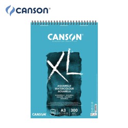 Canson XL Aquarelle - Blocchi di Carta per Acquerello rilegato a spirale - 30 fogli a grana fine da 300 gr. in formato A