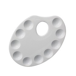 Tavolozza Ovale in plastica 16x22 cm