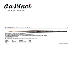Pennelli Da Vinci Miniature Maestro - Tondo in Pelo extra lungo di Martora Kolinsky - Serie 70