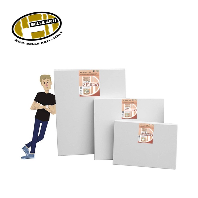 GRANDI FORMATI Confezioni da 6 Tele Gallery LINEA 20 Cotone Grana Fine - Telaio spessore 2 cm GRANDI FORMATI Confezioni da 6 Tele Gallery LINEA 20 Cotone Grana Fine - Telaio spessore 2 cm