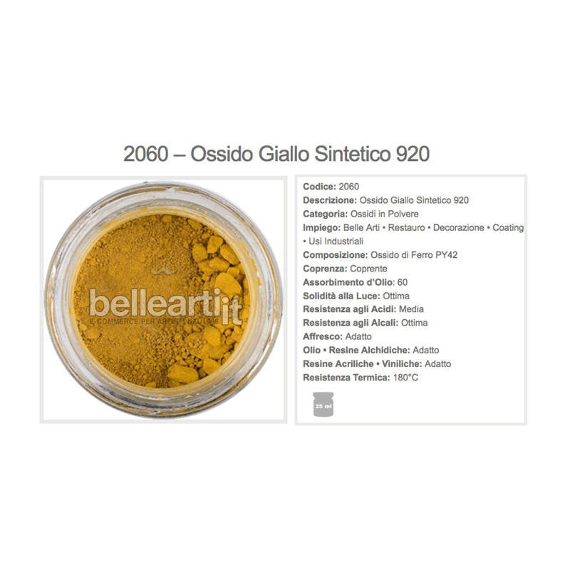 Bellearti-it-Pigmento-in-polvere-Ossido-Giallo-Sintetico-920