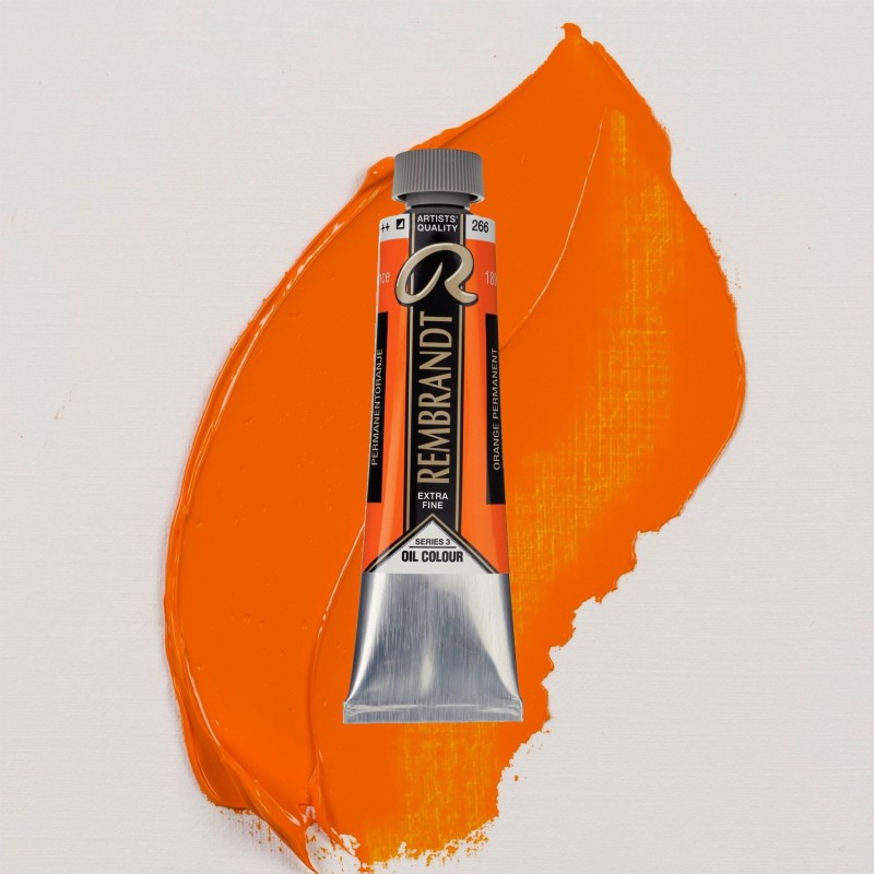 Colori ad Olio Rembrandt Talens - Arancio Permanente (266) tubo da 40 ml