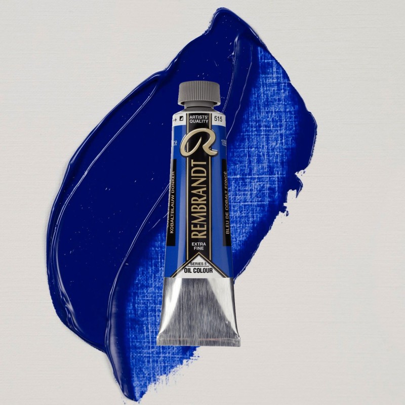 Colori ad Olio Rembrandt Talens - Blu Cobalto Scuro (515) tubo da 40 ml Colori ad Olio Rembrandt Talens - Blu Cobalto Scuro (515) tubo da 40 ml
