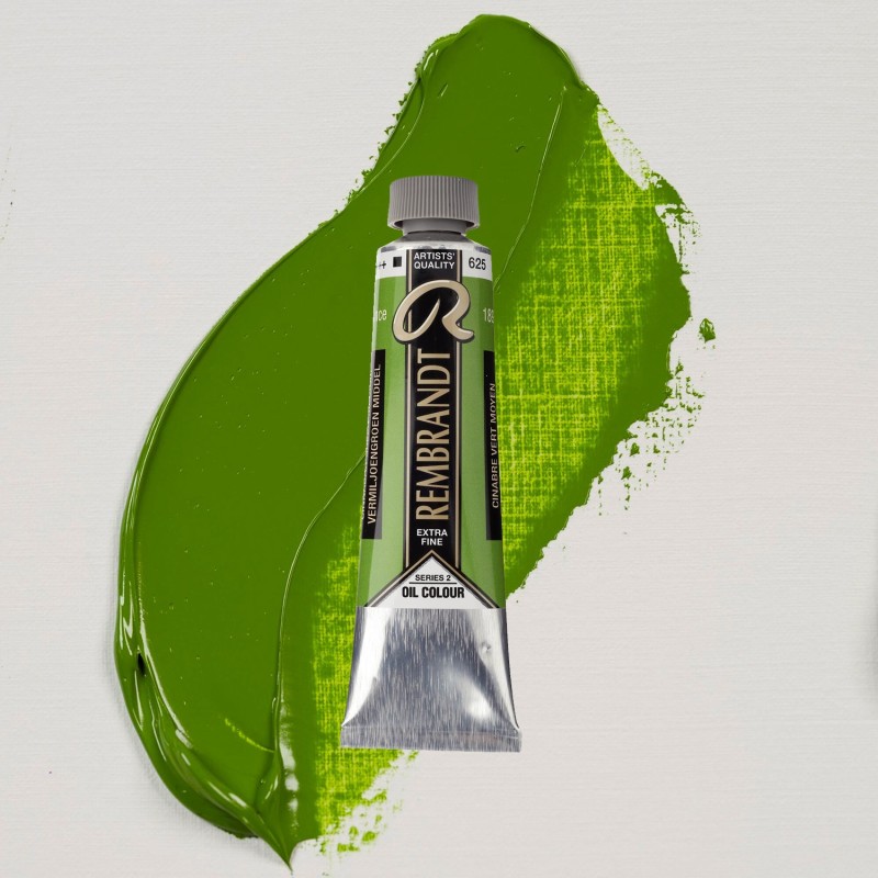 Colori ad Olio Rembrandt Talens - Cinabro Verde Medio (625) tubo da 40 ml