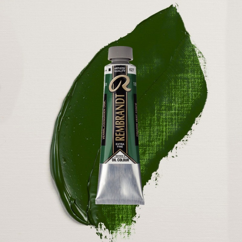 Colori ad Olio Rembrandt Talens - Cinabro Verde Scuro (627) tubo da 40 ml Colori ad Olio Rembrandt Talens - Cinabro Verde Scuro (627) tubo da 40 ml