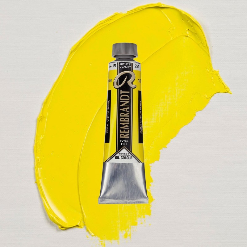 Colori ad Olio Rembrandt Talens - Giallo Permanente Limone (254) tubo da 40 ml