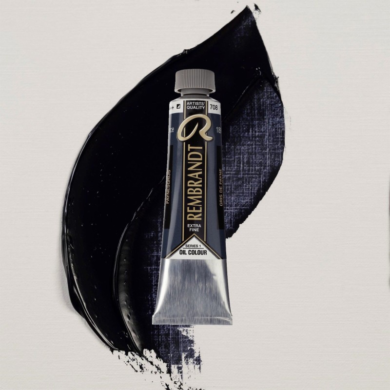 Colori ad Olio Rembrandt Talens - Grigio di Payne (708) tubo da 40 ml