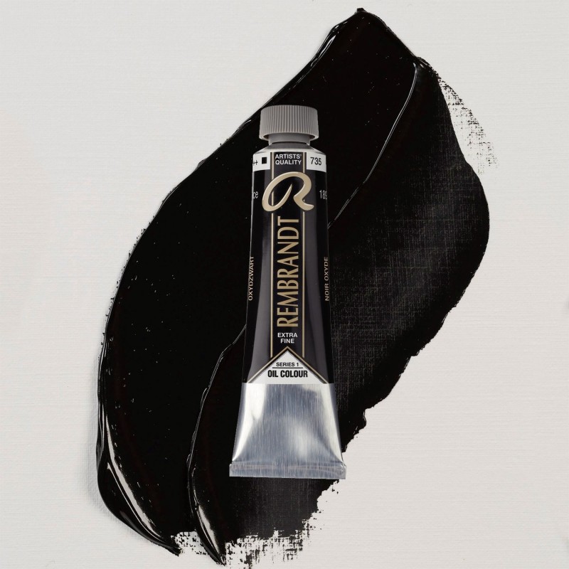 Colori ad Olio Rembrandt Talens - Nero Ossido (735) tubo da 40 ml Colori ad Olio Rembrandt Talens - Nero Ossido (735) tubo da 40 ml