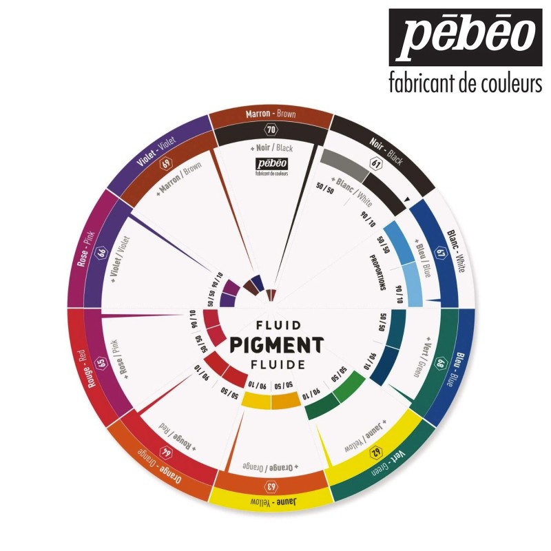 Ruota cromatica per pigmenti fluidi Pébéo