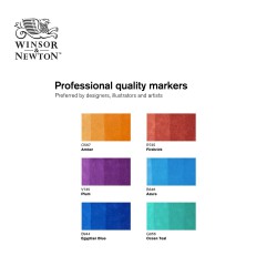 Promarker Brush Winsor&Newton - Set da 6 pennarelli serie Rich Tones
