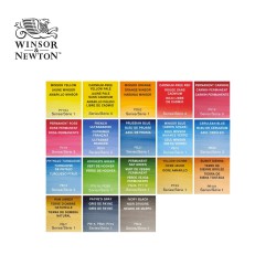 Winsor&Newton serie Professional - Scatola in metallo con 18 colori per acquerello (1/2 godet)