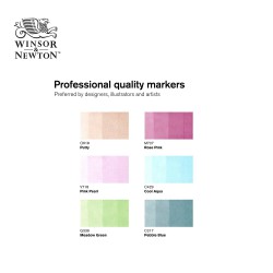 Promarker Brush Winsor&Newton - Set da 6 pennarelli serie Pastel Tones