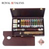 Cassetta in legno Colori ad Olio Rembrandt Professional 12 tubi 40 ml e 1 da 60 ml, 2 medium e accessori