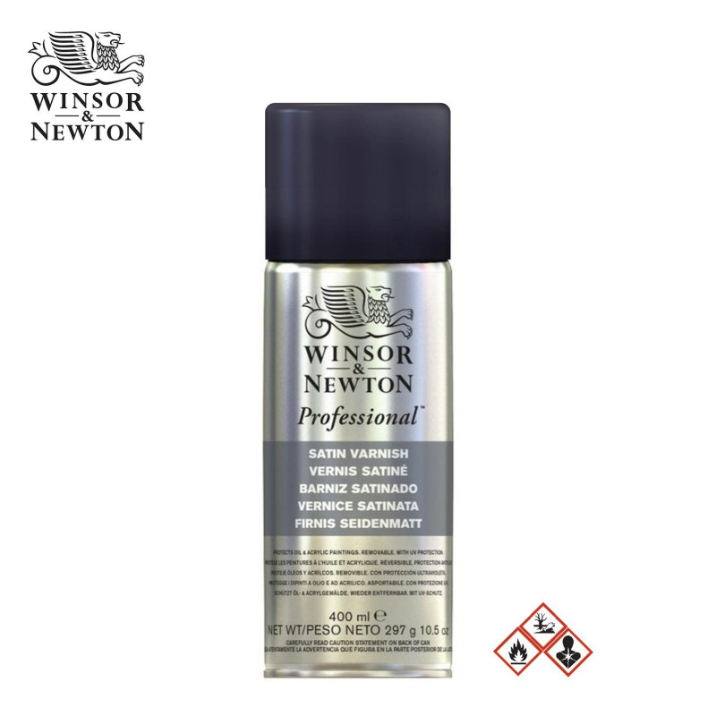 Vernice Satinata per Olio e Acrilico Winsor&Newton, bombola spray da 400 ml