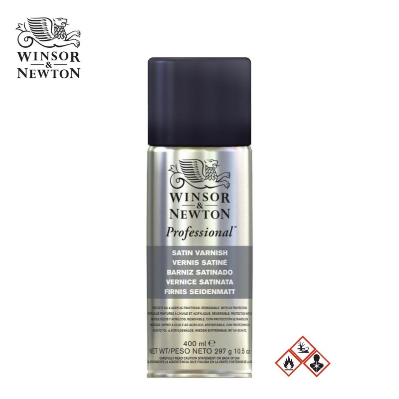 Vernice Satinata per Olio e Acrilico Winsor&Newton, bombola spray da 400 ml Vernice Satinata per Olio e Acrilico Winsor&Newton, bombola spray da 400 ml