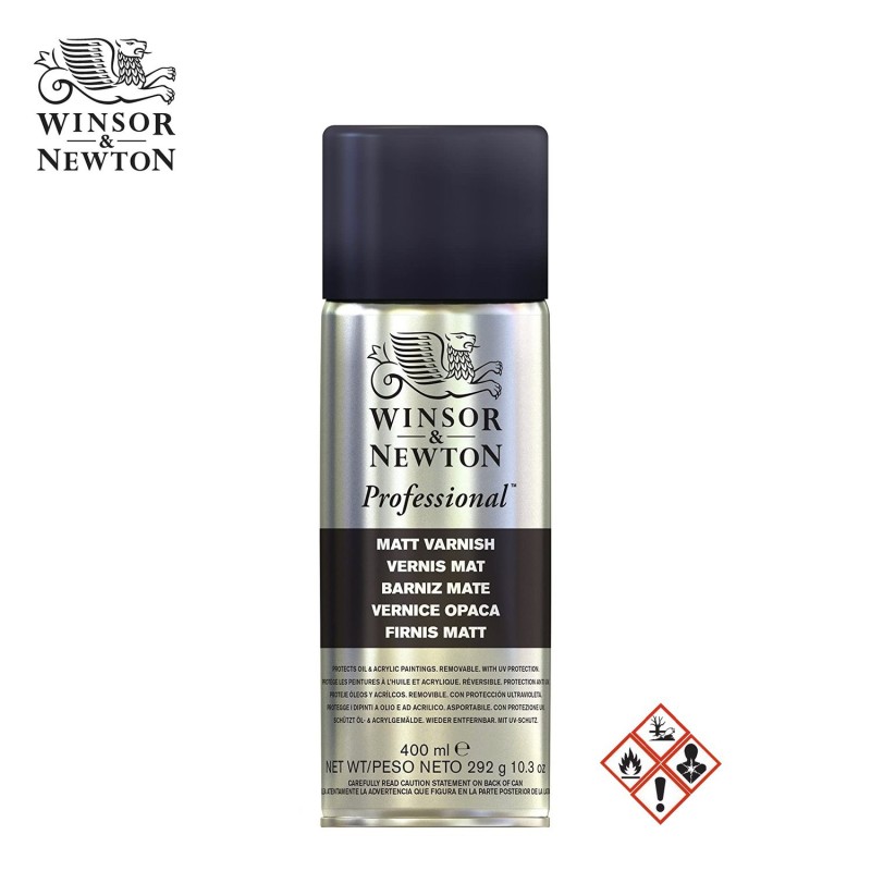 Vernice Opaca per Olio e Acrilico Winsor&Newton, bombola spray da 400 ml