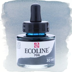 ECOLINE Talens acquerello liquido Grigio scuro (706) Flacone in vetro da 30 ml