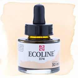 ECOLINE Talens acquerello liquido Rosa Beige (374). Flacone in vetro da 30 ml