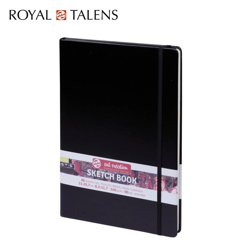 Talens Art Creation - Sketchbook “Black” 80 fogli rilegati da 140 gr.